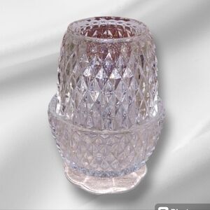 Fairy Lamp Indiana Glass Point Clear Like New Condition. (copy)